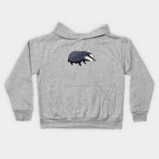 cute badger Kids Hoodie